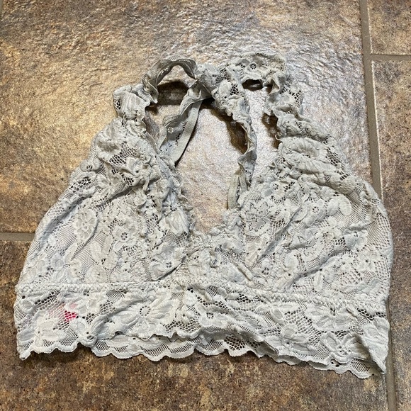 No Boundaries Other - Gray Lace Bralette